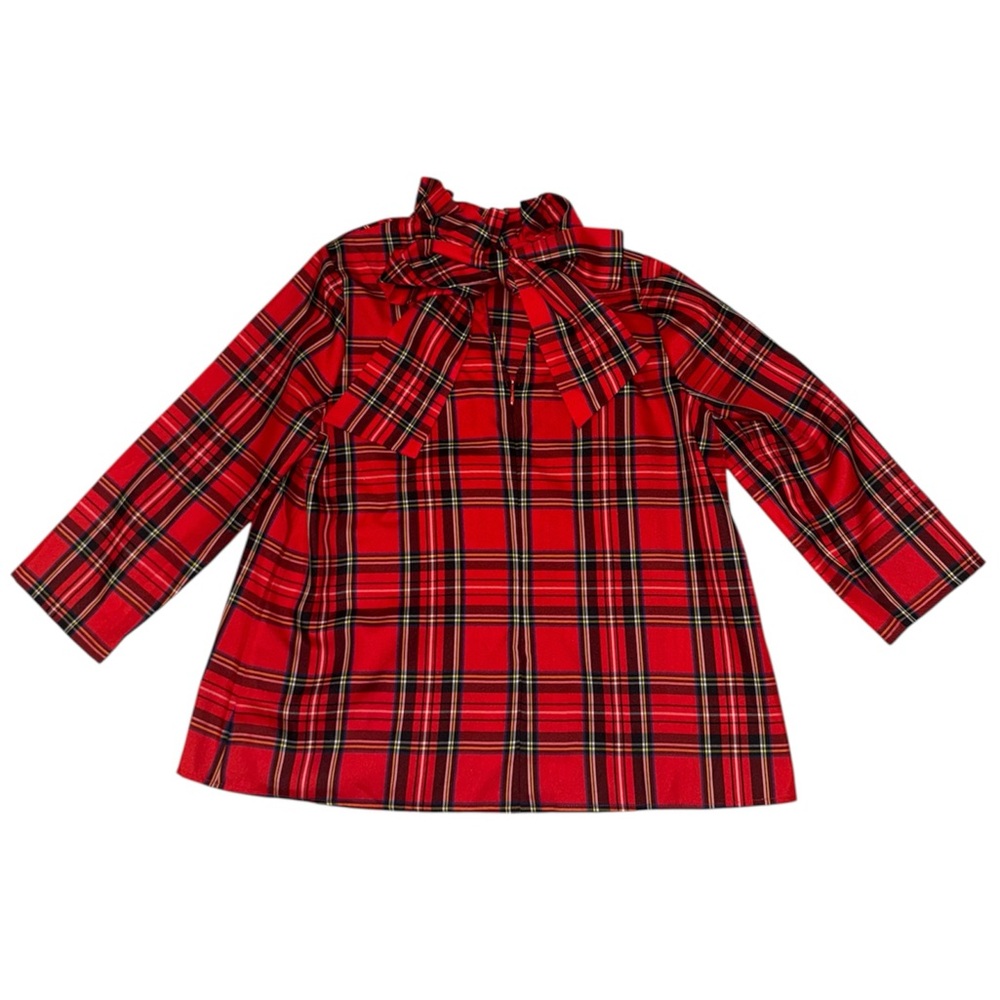 Tuckernuck NWT Royal Stewart Tartan Faye blouse women’s size XXL - Picture 1 of 8